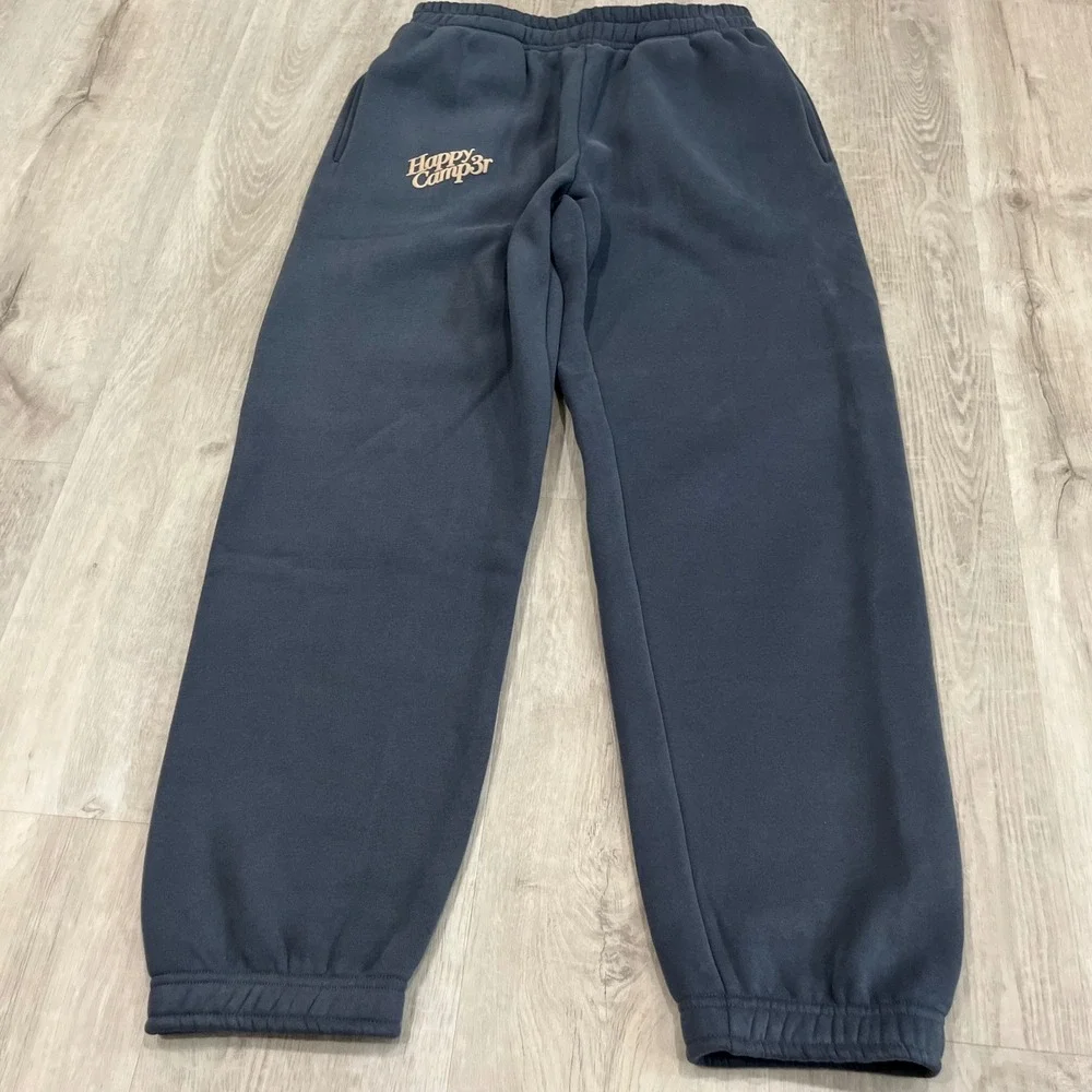 Happy Camp3r Puff Series Sweatpants Midnight Blue Medium NWT Cozy Joggers Heavy